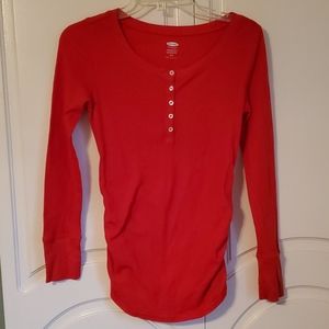 Long sleeve waffled
